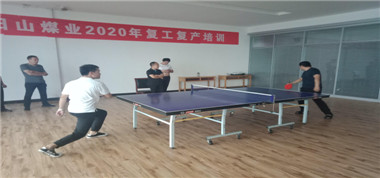首陽山煤業(yè)開展以“加強(qiáng)文化建設(shè)、促進(jìn)安全生產(chǎn)”為主題的乒乓球比賽